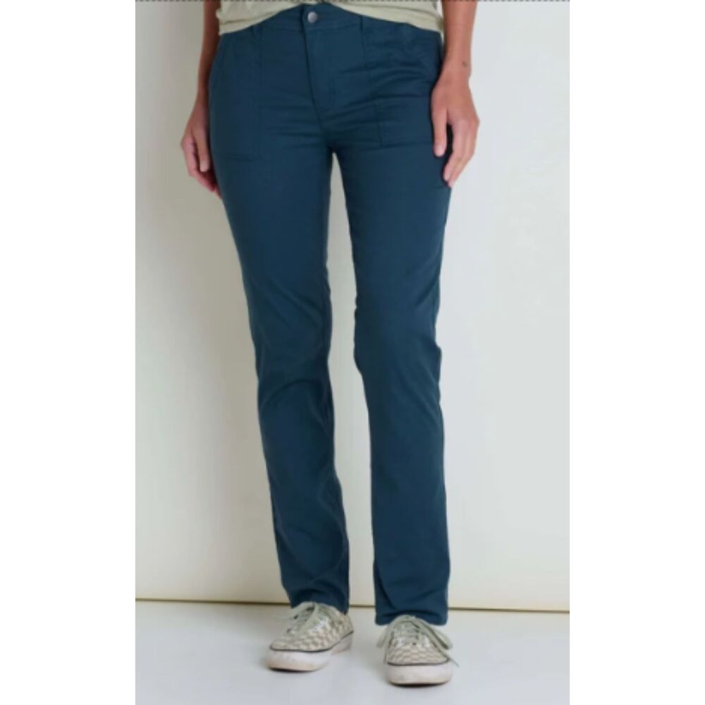 Toad&Co Earthworks Navy Blue Slim Ankle Pant size 8 medium
